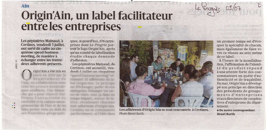 Le progres 09 07 Originain2